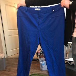 Blue Calvin Klein Dress Pants 18W